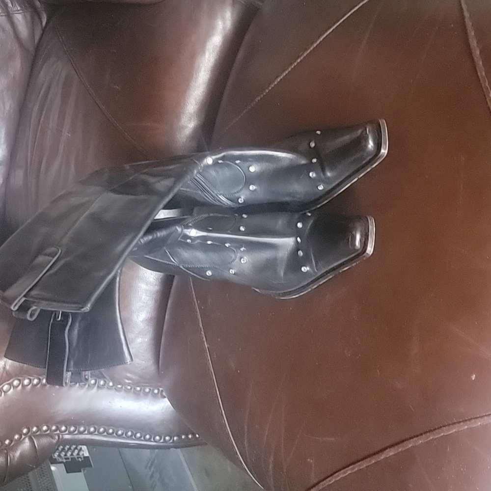 Kenneth Cole Black Bedazzled Boots